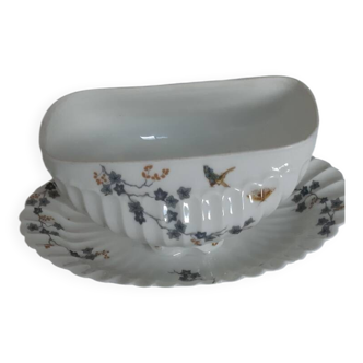 Limoges porcelain gravy boat, Haviland brand