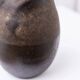 Dark brown ceramic Studio Keramik vase by Elisabeth Dunker, organic mid-century 1960s