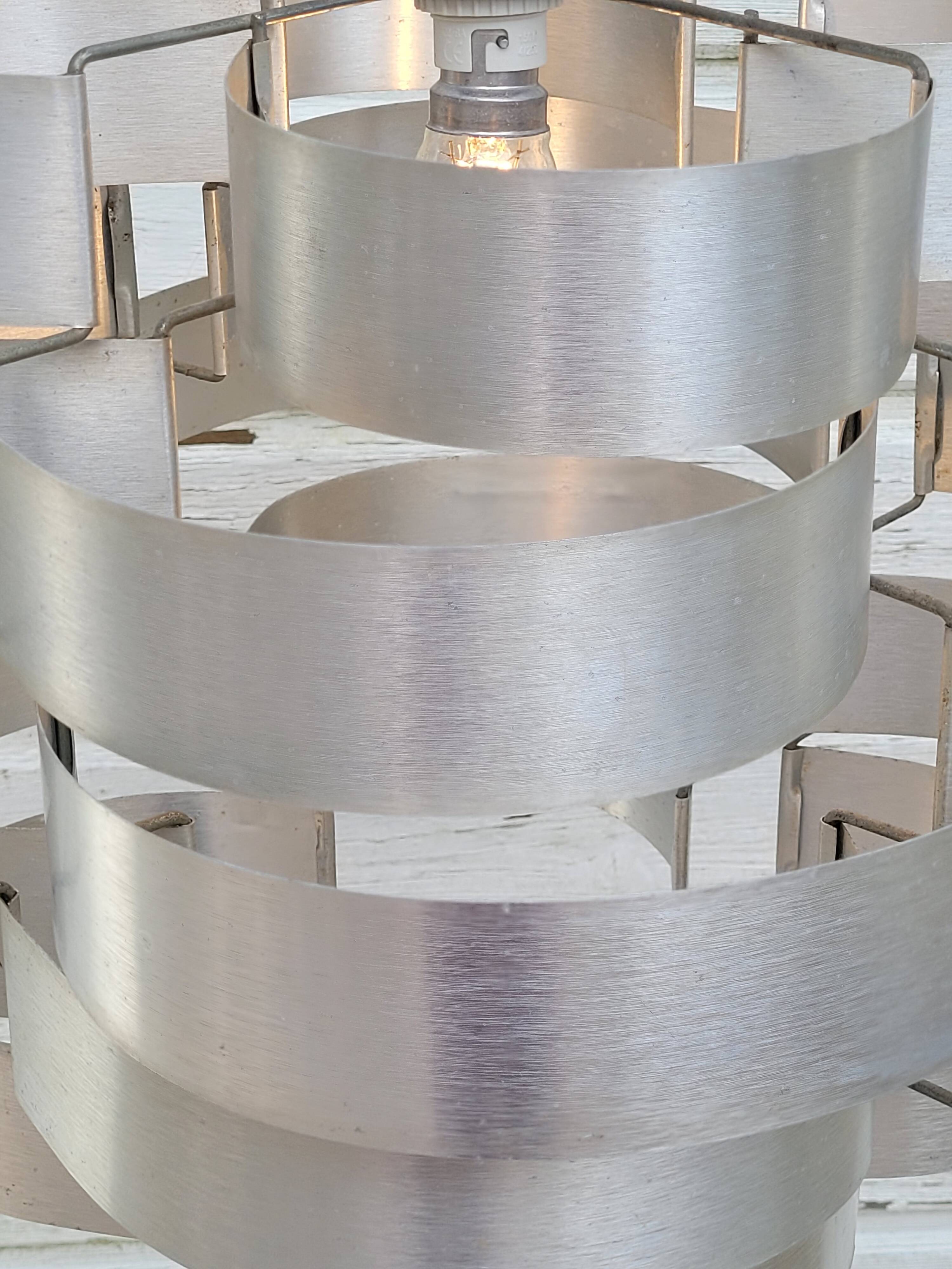 Suspension lamp aluminum Max Sauze