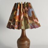 Brown Stoneware Table Lamp, Model number 59617, by Scheurich West Germany 1960s