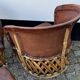 Vintage Mexican Equipale chairs and table