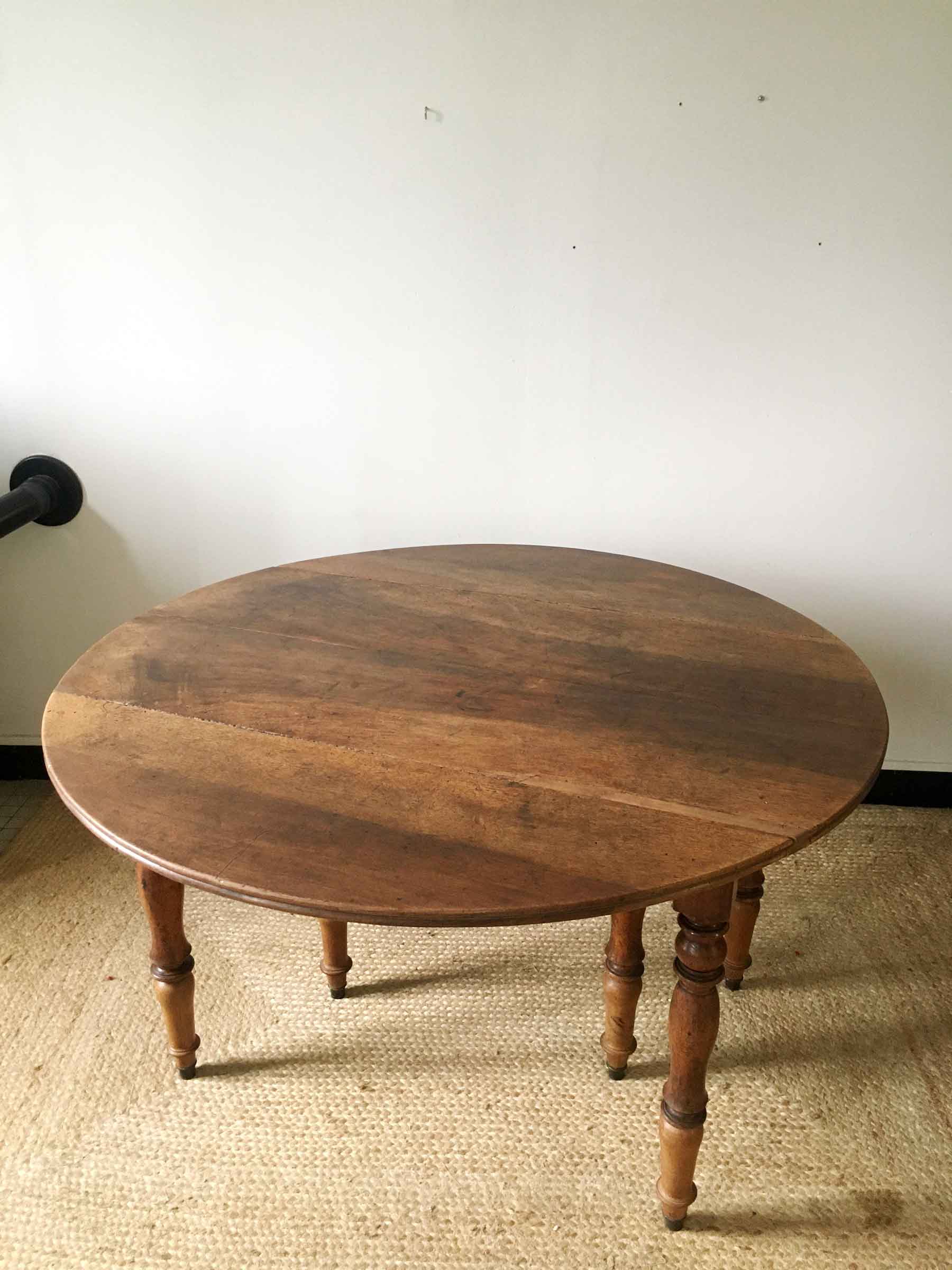 Antique shutter table in solid wood