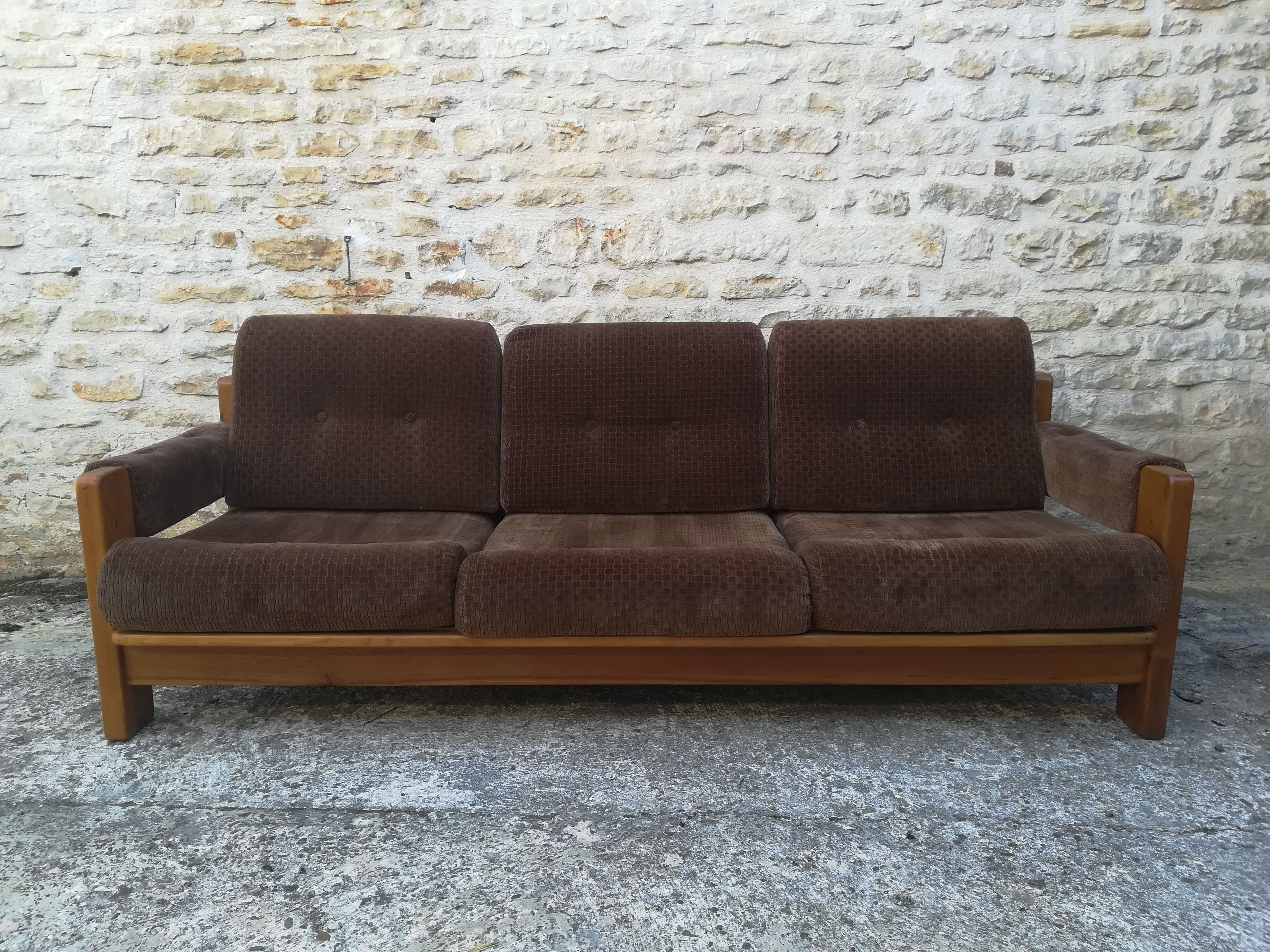 Scandinavian elm sofa
