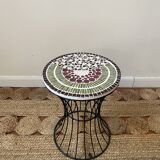 Mosaic metal coffee table