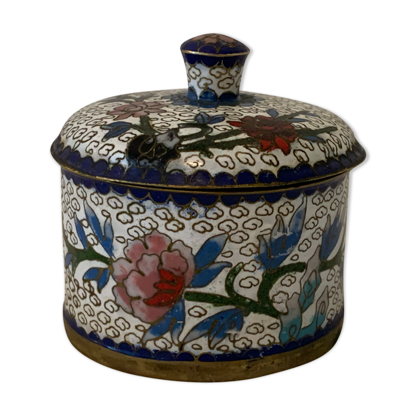 Asian enamels partitioned box