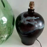Enamelled stoneware lamp foot