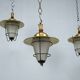 Set of three Mid-Century lanterns. Italy 1960s