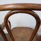 Paire de fauteuils bistrot en bois courbé