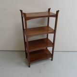 Art Nouveau Jugendstil oak open bookcase  etagere