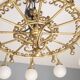 Decorative brass chandelier, 1980s