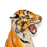 Tiger in glazed italian ceramic