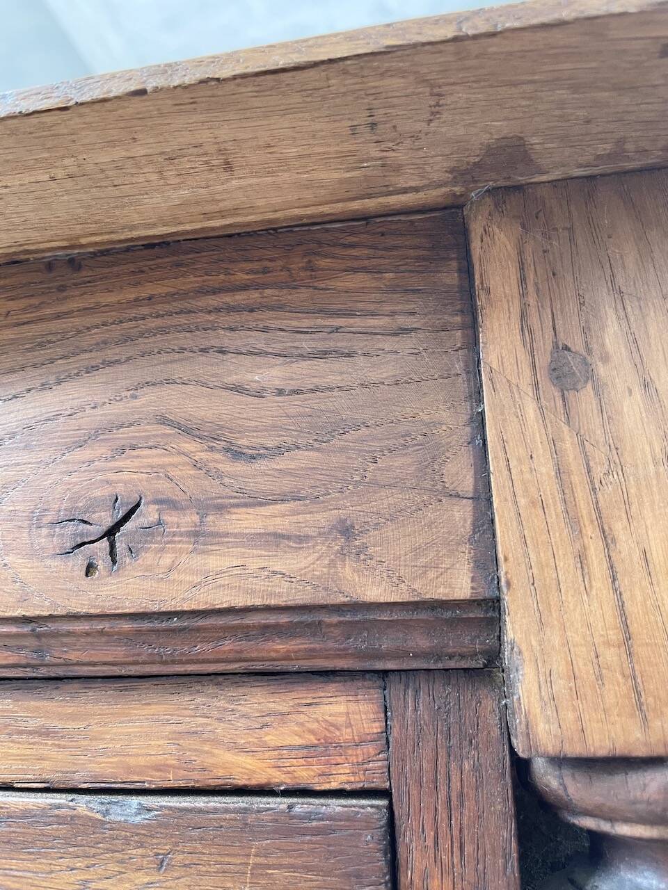 Comptoir en chêne drapier chêne 1900