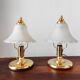 Paire de lampes champignon vintage