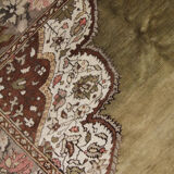 Antique anatolian turkish carpet handwoven wool rug