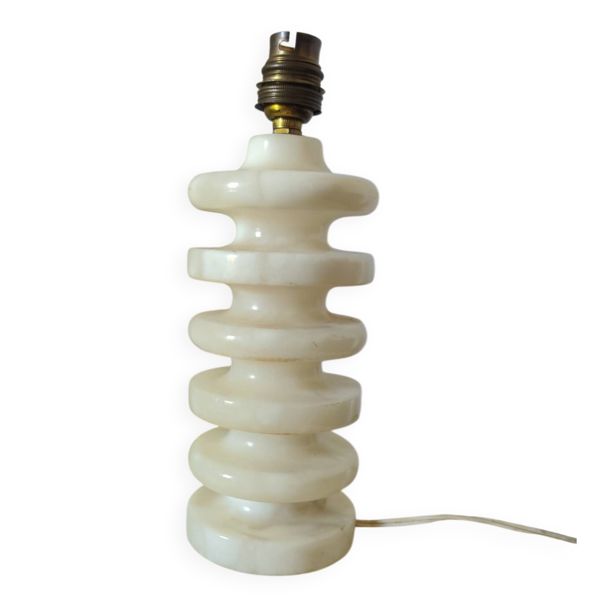 Pied de lampe art-deco albâtre