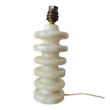 Art-deco alabaster lamp base