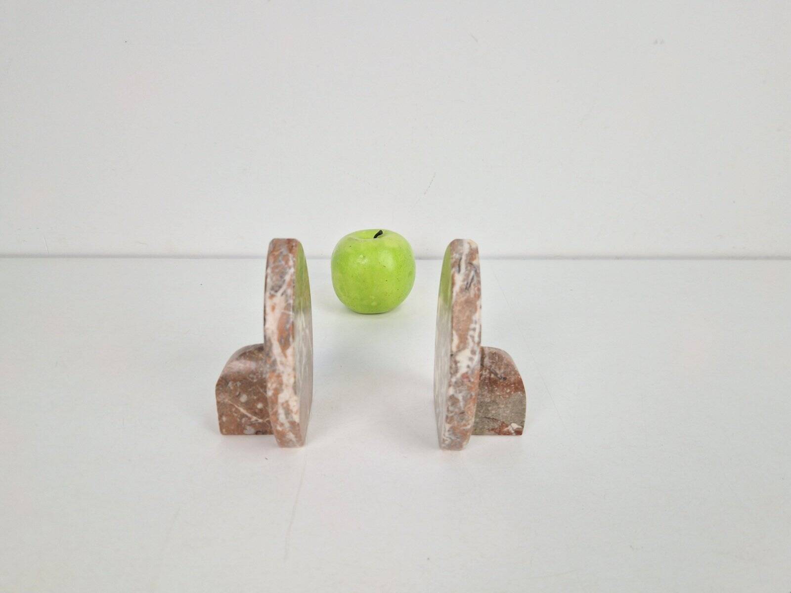 Vintage Art Deco Marble Bookends, France, 1930s, Set of 2
