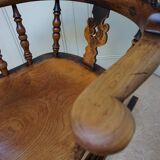 Chaise à Bascule Windsor Antique du 19ème Siècle