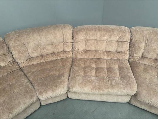 Vintage XXL round modular sofa, 1970s