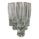 6 bubble flutes with a foot in the Kosta Boda style