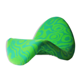 Chaise "Tongue" par Pierre Paulin pour Artifort en Jack Lenor Larsen Fabric