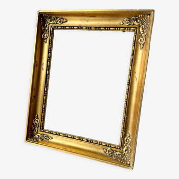 Empire style frame gilded wood measurements 26 cm x 21.5 cm