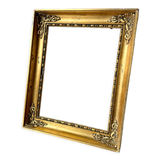 Empire style frame gilded wood measurements 26 cm x 21.5 cm