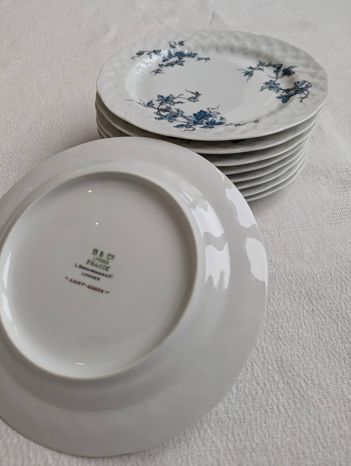 12 L.Bernardaud dinner plates