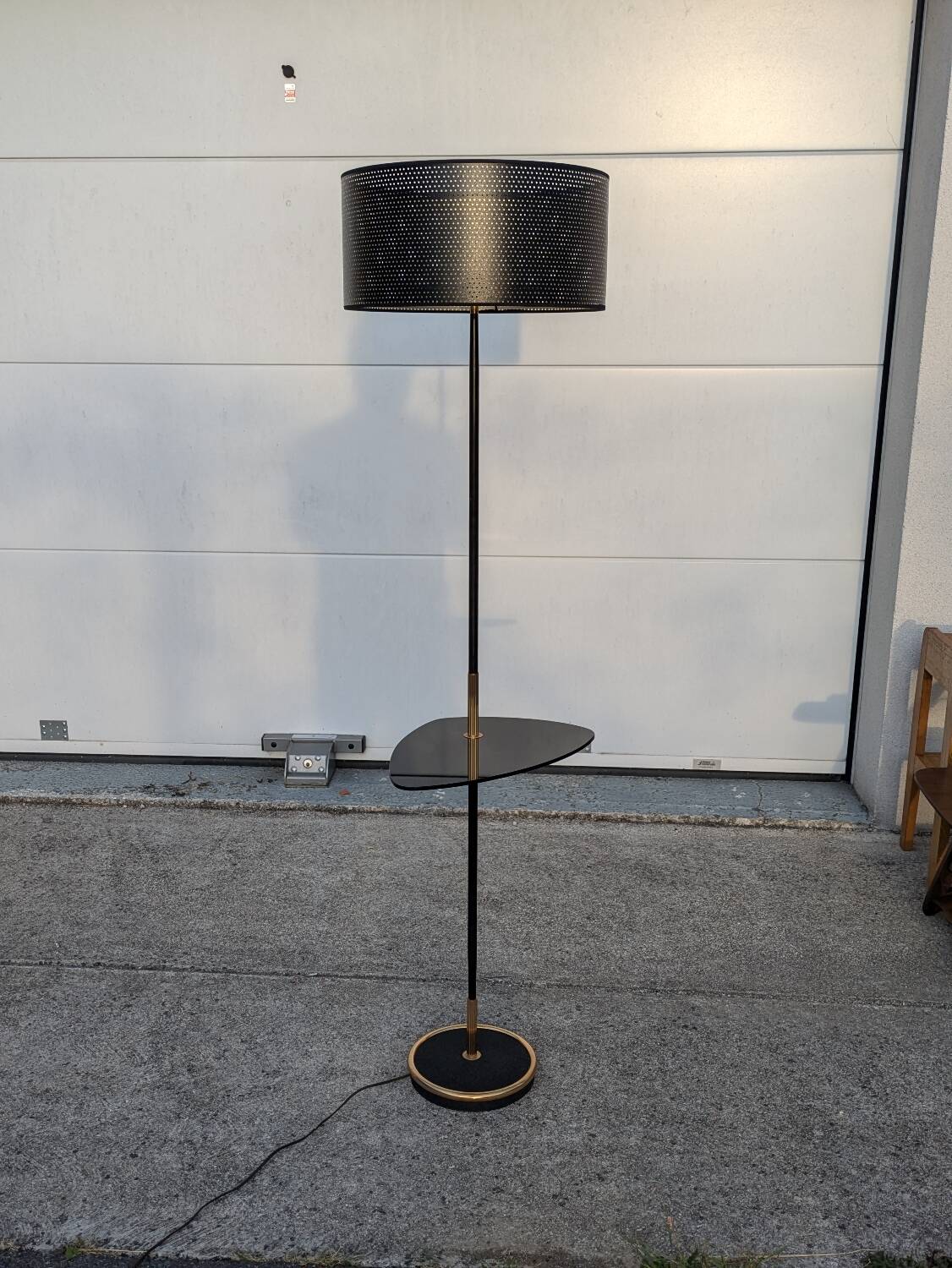 Vintage 1950-60 Arlus / Lunel style tablet floor lamp