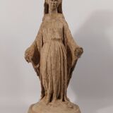 Virgin of devotion, patinated plaster, early nineteenth century