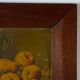 Oil on panel e croizet still life with apples grapes late nineteenth century