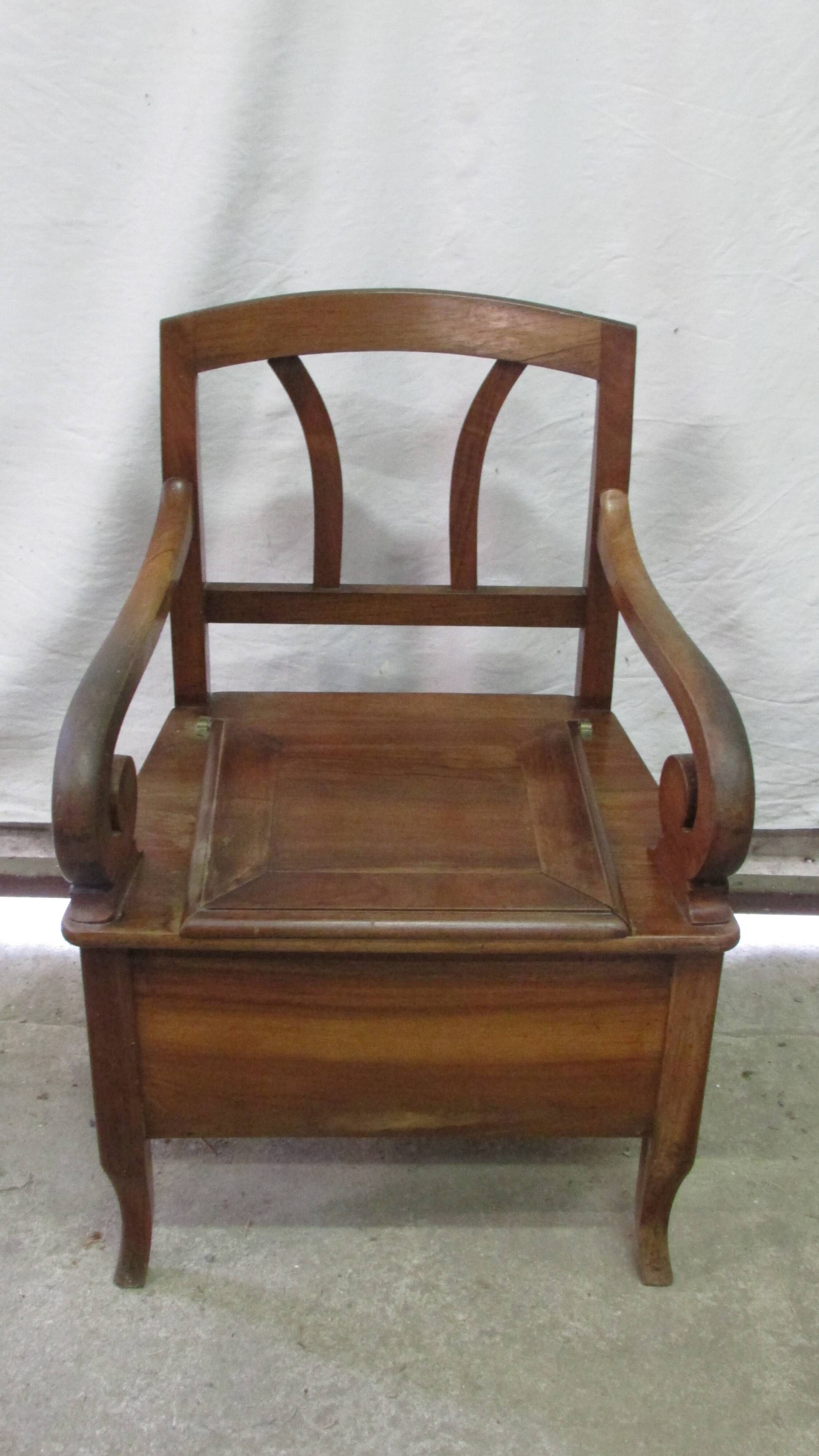 Old wooden armchair