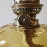 Kerosene lamp Art Nouveau bronze foot