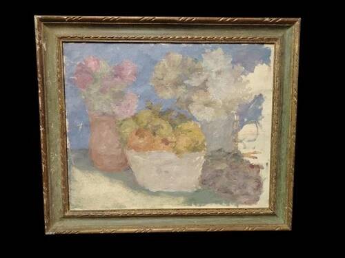 Oil Painting on Canvas "Renzo Dotti" 1967