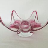 Coupe en cristal rose