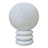 Limburg glashütte milk glass table lamp , 1970s