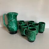 Service at orangeade art deco ceramic