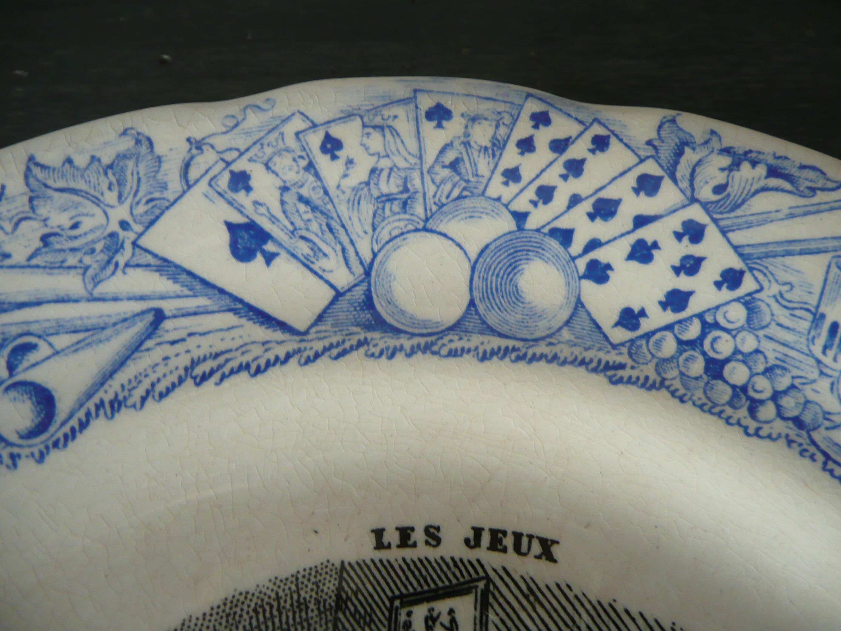 Old dessert plate