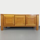 Vintage Maison Regain sideboard in solid elm from the 70s
