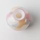 Milky White Murano Glass Vase with Pastel Dots Italian 1980s Vintage Table Decor