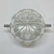 Art deco sugar bowl in molded pressed glass