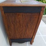 Antique sideboard from the end of the 19th century, 2 doors, 2 drawers, shelf in its patina