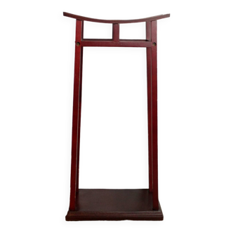 Decorative structure in Japanese red wood display stand