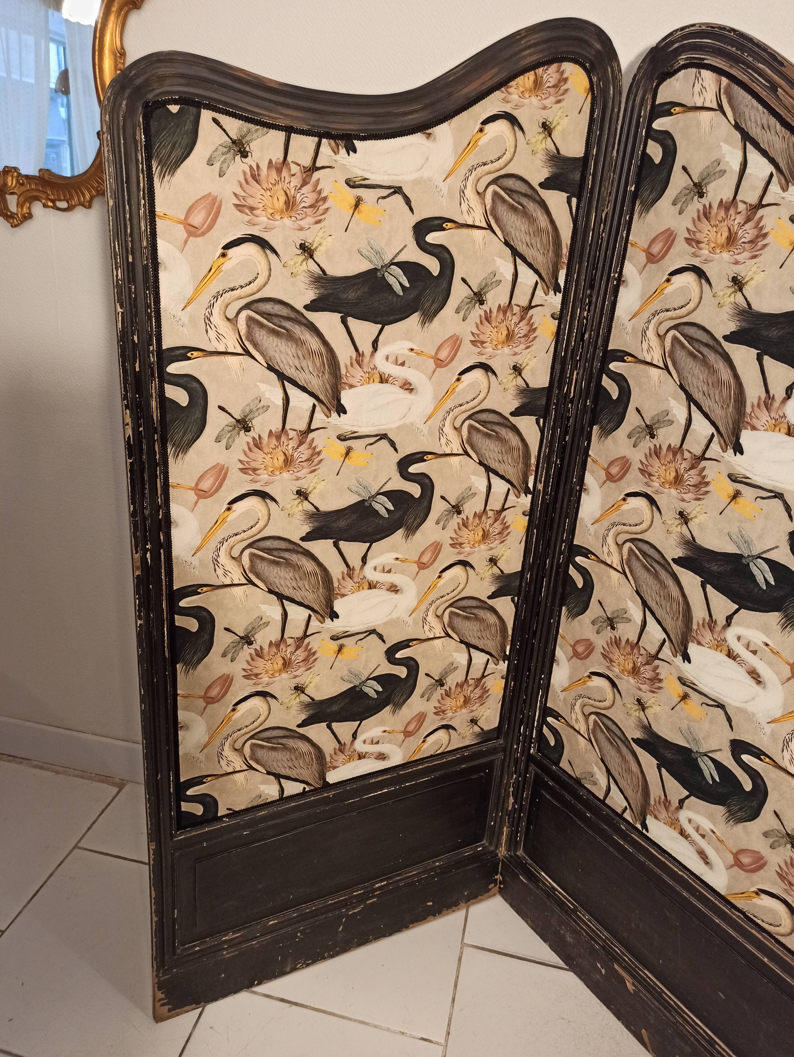 Old screen from the 19th century renovated