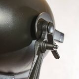 Vintage 1950s Strand Electric Patt 123 Theatre lamp on an old Wooden Army Surveyors Tripod