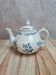 Antique glazed stoneware teapot with blue decoration – Saint-Uzé spirit