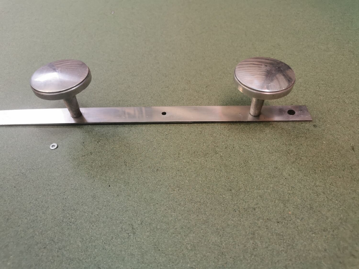 Vintage chromed metal hook