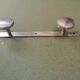 Vintage chromed metal hook