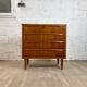 Scandinavian chest of drawers 4 vintage teak drawers, 60s