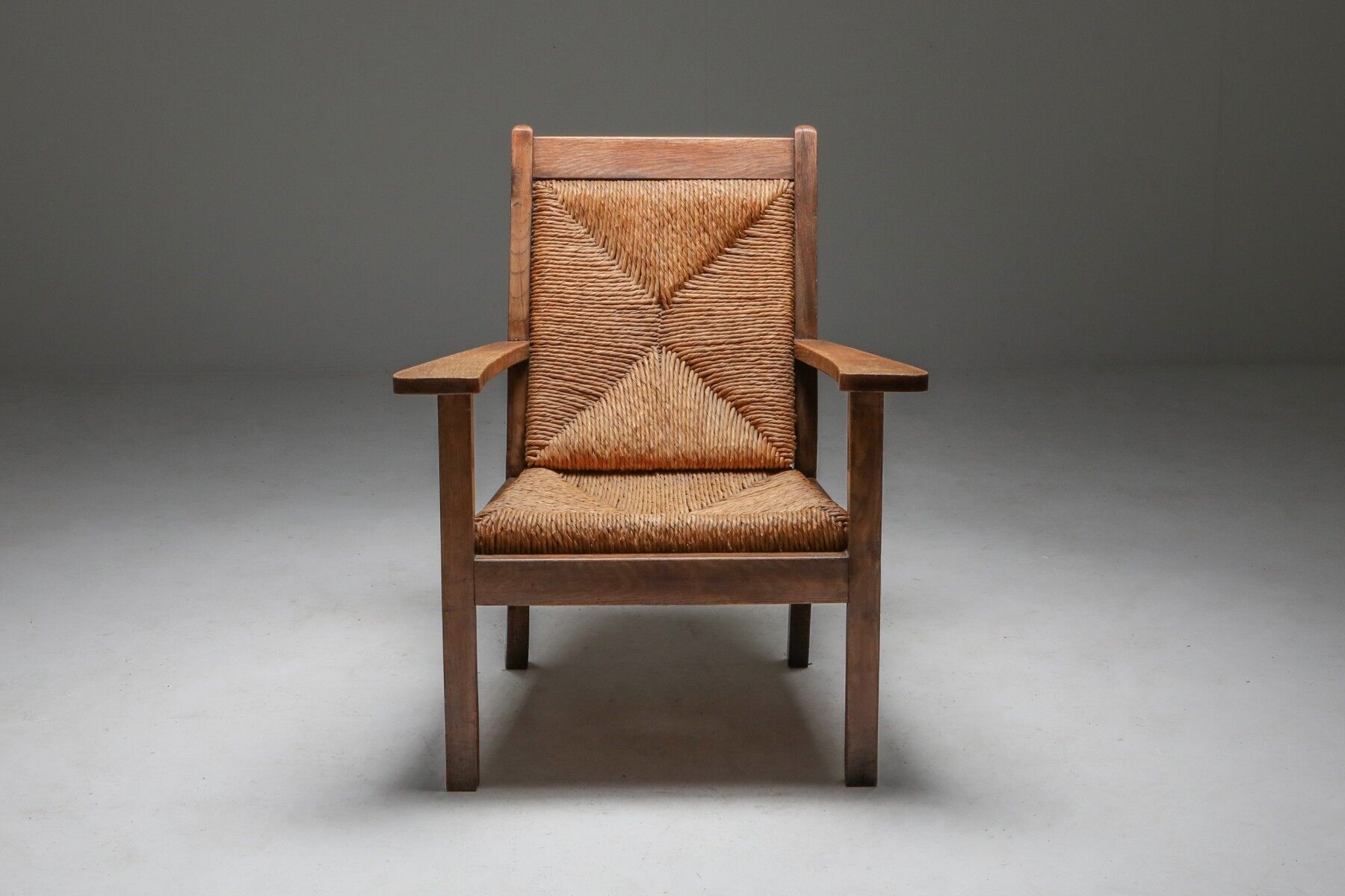 Rustic modern armchair 'Worpswede' - 1960